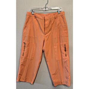 LAUREN RALPH LAUREN Women's Orange Capri Pants Size 12‎